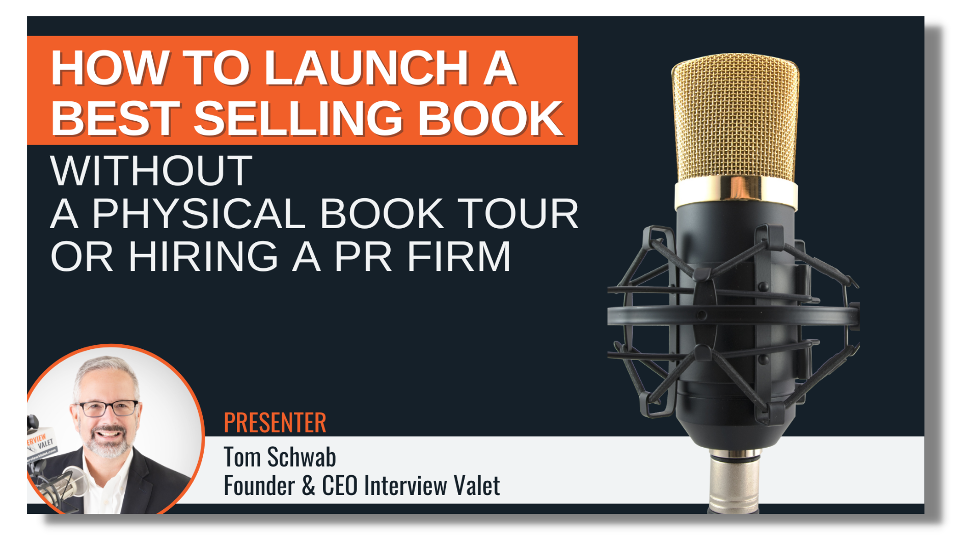 podcast book tour with interview valet